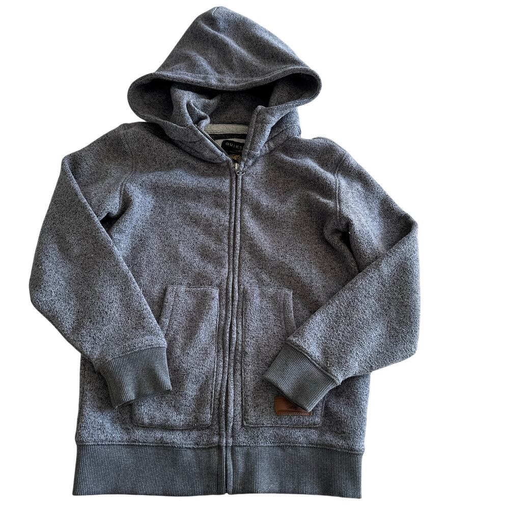 Quiksilver Gray Full Zip Hoodie - Youth Size Small